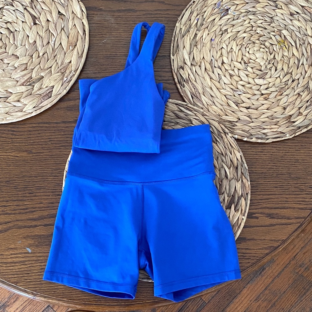 Aerie Vibrant Blue Activewear Set
